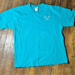Vintage Teal Zippo Brand T-Shirt Zippo Merch Classic